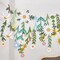 Flower Leaves Paper Garland Banner with Daisy & Wildflower Design – Floral Party Decorations for Wall Décor, Spring Garden Backdrop, and Wedding Celebrations